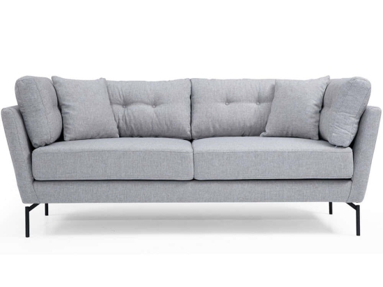 Καναπές Τριθέσιος Mapa 560ARE1304 214x90x84cm Grey