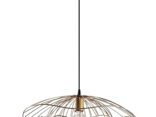 Φωτιστικό Οροφής Tel 892OPV1843 Φ50x111cm E27 40W Black-Brass Opviq