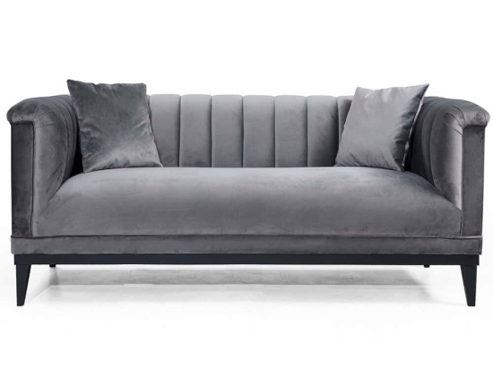 Καναπές Διθέσιος Trendy 569HLN1110 190x89x79cm Dark Grey