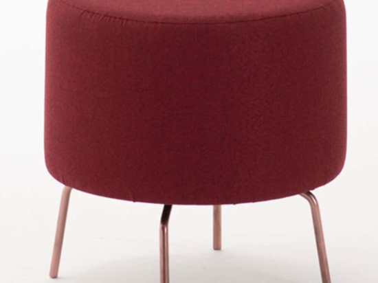 Σκαμπό Octo 825BLC1273 40x40x40cm Claret Red-Bronze