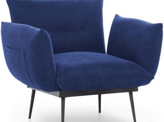 Πολυθρόνα Jax Solo 859FTN1720 90x80x95cm Navy Blue
