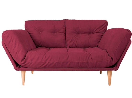 Καναπές - Κρεβάτι Τριθέσιος Nina Daybed 859FTN1350 120x60x40cm Red