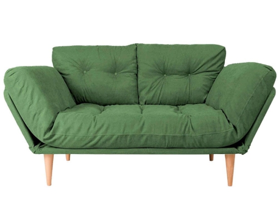 Καναπές - Κρεβάτι Τριθέσιος Nina Daybed 859FTN1356 120x60x40cm Green