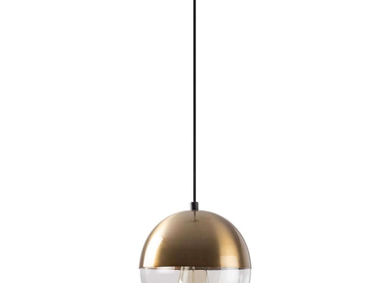 Φωτιστικό Οροφής Bastos 584TTM1178 20x20x117cm 1xE27 40W Gold-Clear Opviq