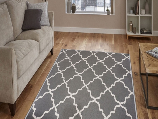 Χαλί Exfab262 593HFT1226 Grey-White Conceptum Hypnose 80X300cm