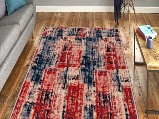 Χαλί Exfab334 593HFT2129 Blue-Red Conceptum Hypnose 100X300cm
