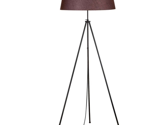 Φωτιστικό Δαπέδου Tripod 584TTM1511 65x65x165cm E27 40W Black-Brown Opviq