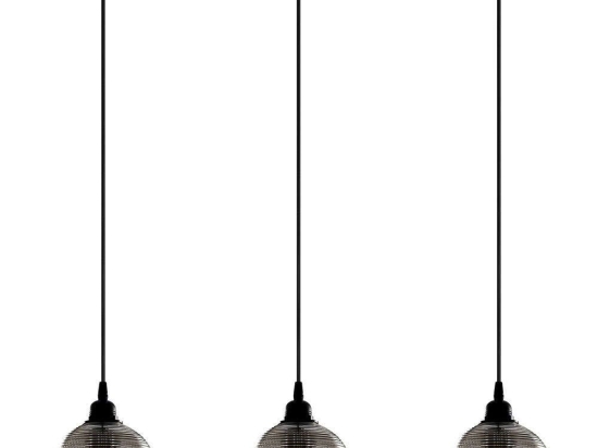 Φωτιστικό Οροφής - Ράγα Smoked 892OPV1879 65x65x114cm 3xE27 40W Black-Fume Opviq