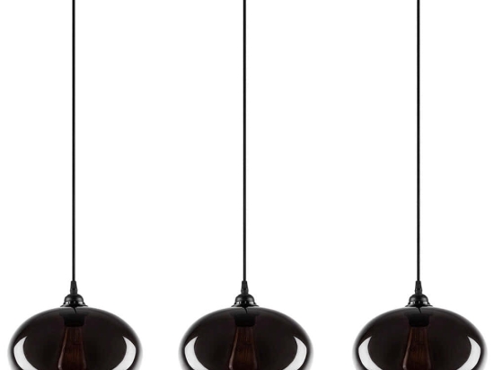 Φωτιστικό Οροφής - Ράγα Smoked 892OPV1886 97x97x120cm 3xE27 40W Black Opviq