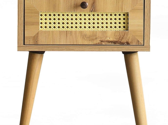 Κομοδίνο Euromos 854KLN3304 40x35x50cm Oak