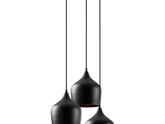 Φωτιστικό Οροφής Dodo 584TTM1401 46x46x124cm 3xE27 40W Black Opviq