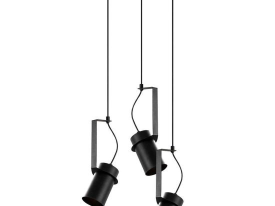 Φωτιστικό Οροφής Spot 584TTM1409 40x40x126cm 3xE27 40W Black Opviq