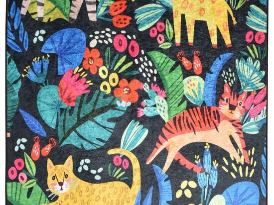 Χαλί Zoo Black-Multi Conceptum Hypnose 200X290cm