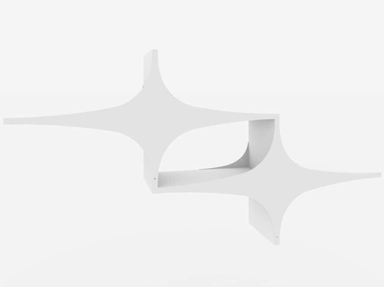 Ράφι Τοίχου Susen 775DCM1833 135x20x69cm White