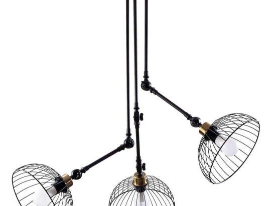 Φωτιστικό Οροφής Beybisi 584TTM1443 93x93x100cm 3xE27 40W Black-Gold Opviq