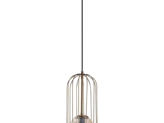 Φωτιστικό Οροφής Tweety 584TTM1458 17x17x139cm 1xE27 40W Gold Opviq