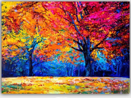 Πίνακας Καμβάς 441HPE2227 100x70cm Multi Wallity Οριζόντιοι Ξύλο, Καμβάς