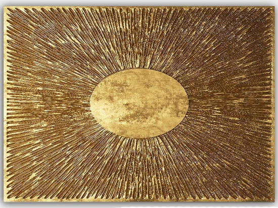 Πίνακας Καμβάς 441HPE2696 100x70cm Gold Wallity Οριζόντιοι Ξύλο, Καμβάς