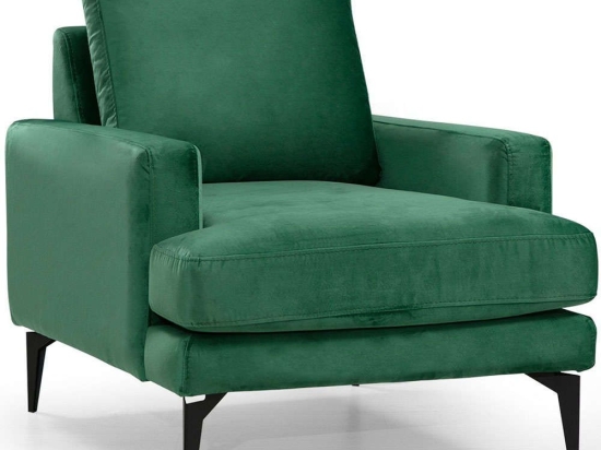 Πολυθρόνα Papira 560ARE1709 80x90x88cm Green-Black