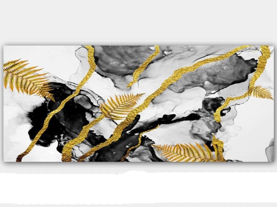Πίνακας Καμβάς 451ERN1244 120x50cm Multi Wallity Οριζόντιοι Καμβάς