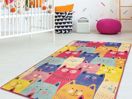 Χαλί Cats Djt Fuchsia-Multi Conceptum Hypnose 80X150cm