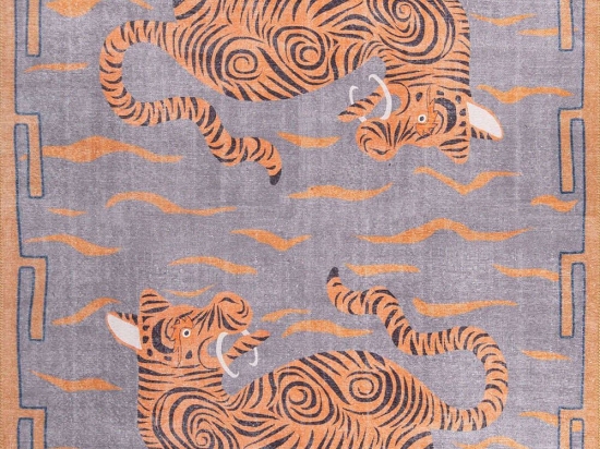 Χαλί Opus AL 320 Grey-Orange Conceptum Hypnose 75X150cm