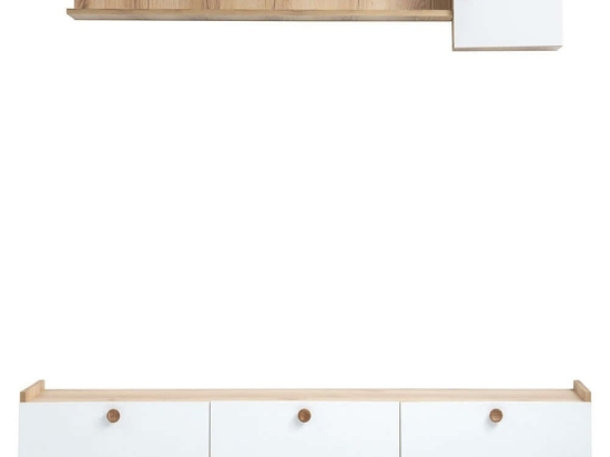 Σύνθεση Τηλεόρασης Sumer 566BMS1151 178x44,8x34,6cm White-Oak