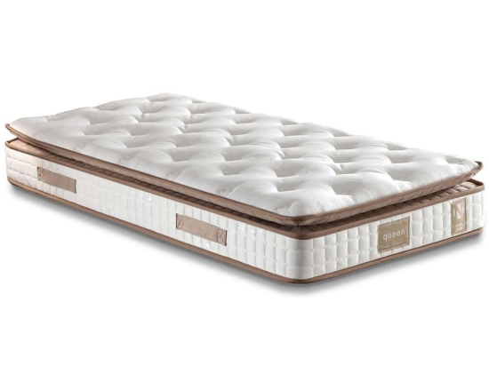 Στρώμα Queen 480NRN1265 120x200cm Multi Spring White-Brown Μονό
