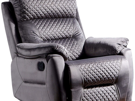 Πολυθρόνα Relax Περιστρεφόμενη Trone 480NRN2507 80x80x105cm Grey