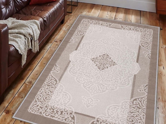 Χαλί Hmnt631 474HFT1616 Brown-Beige-Ivory Conceptum Hypnose 80X150cm