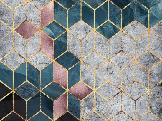 Χαλί HMNT774 Petrol-Gold Conceptum Hypnose 160X230cm