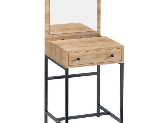 Τουαλέτα Με Καθρέπτη Mary 793ELG4102 50x50x128cm Pine-Black