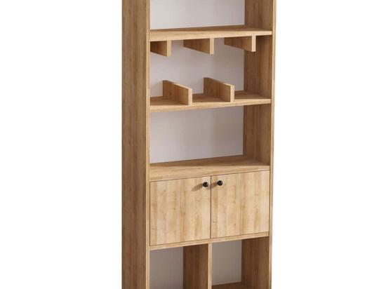 Βιβλιοθήκη Marisa 793ELG3615 60x30x170cm Oak