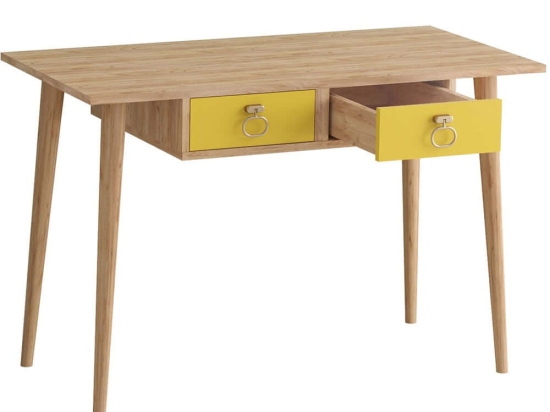 Γραφείο Nea 811MDD4123 120x60x74cm Oak-Yellow