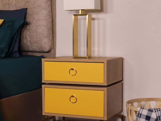 Κομοδίνο Carter 811MDD4132 50x40x59cm Oak-Yellow