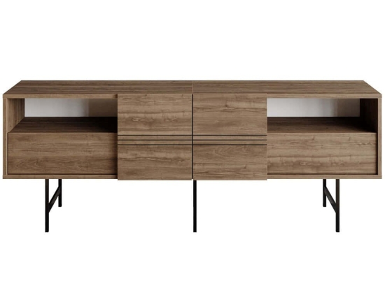 Έπιπλο Τηλεόρασης Derin 788DEC4010 180x37,1x64,7cm Walnut