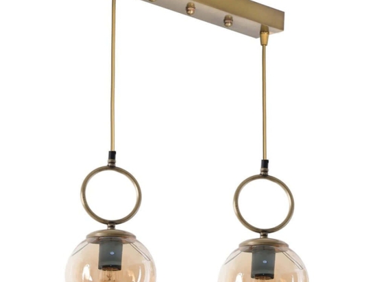 Φωτιστικό Οροφής Morino 846STL2814 45x16x70cm 2xE27 40W Gold Opviq