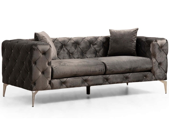Καναπές Διθέσιος Como 859FTN2032 197x90x70cm Anthracite