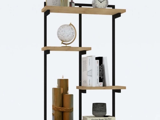 Ραφιέρα Τοίχου Dodo 495SSE1108 70x15x120cm Oak