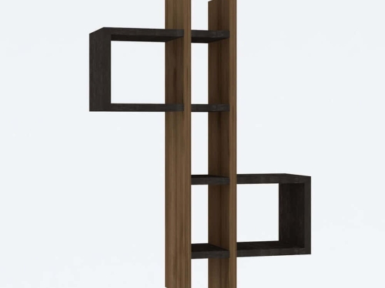Ραφιέρα Τοίχου Emse 495SSE1110 53,8x19,6x108cm Walnut-Anthracite