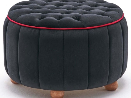 Σκαμπό Jasmin 825BLC1626 65x65x42cm Anthracite