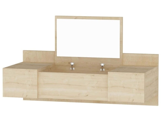 Τουαλέτα Με Καθρέπτη Zakkum 550ARN2224 100x39,1x33cm Oak
