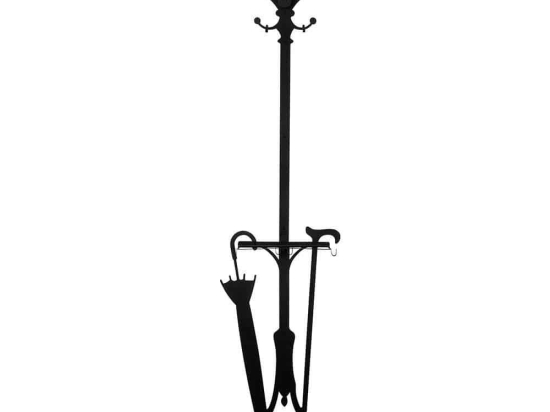 Κρεμάστρα Τοίχου Portmanto 494PYT1109 50x8x196cm Black Wallity Μέταλλο