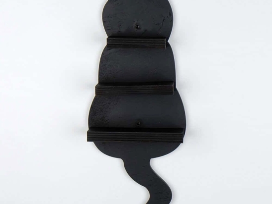 Ραφιέρα Τοίχου 268EVL1276 48x10x17cm Black