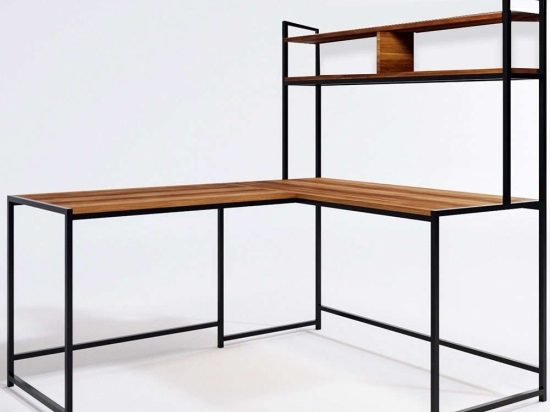 Γραφείο 285LCV1121 154x130x140cm Walnut