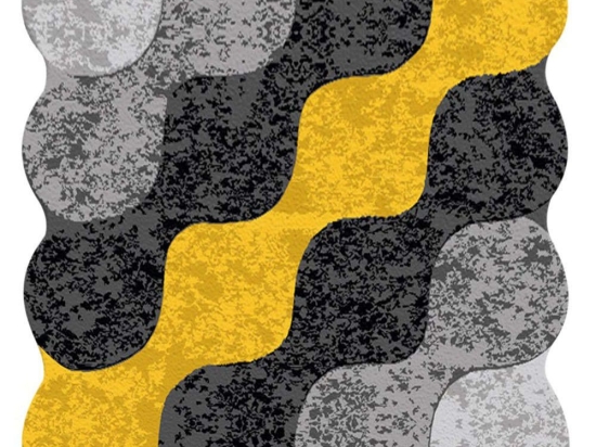 Χαλί Circle Djt Yellow-Black Conceptum Hypnose 100X150cm