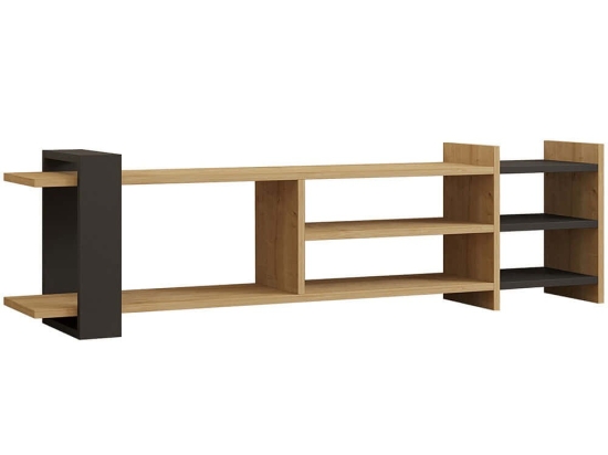 Έπιπλο Τηλεόρασης Elis 835PUQ3055 153,6x26x40cm Oak-Anthracite