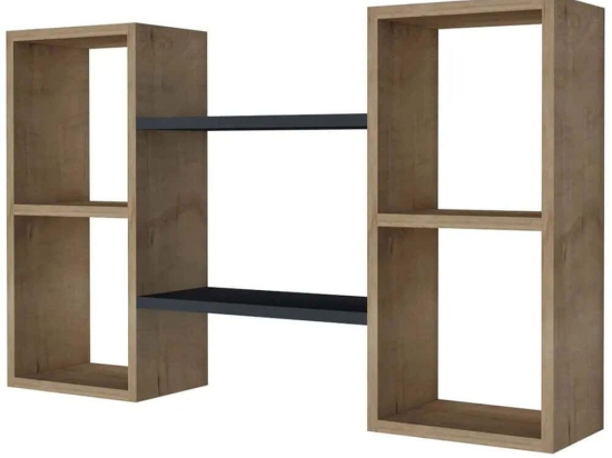 Ραφιέρα Τοίχου Bambi 835PUQ1671 105x19,6x60cm Oak-Anthracite
