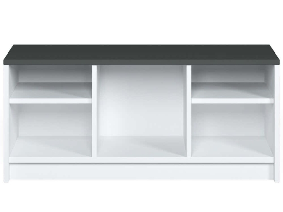 Παπουτσοθήκη London 475OLV1801 100x35x40cm White-Anthracite Μοριοσανίδα, Μελαμίνη