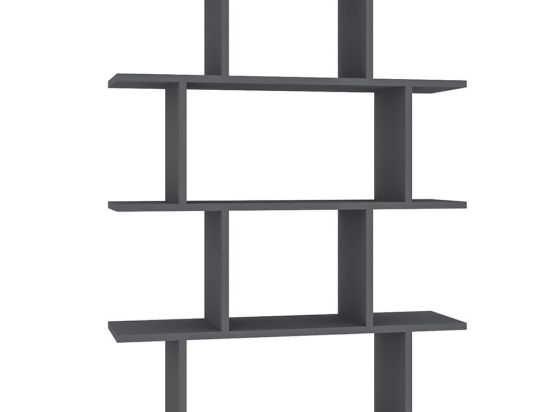 Βιβλιοθήκη Harmon 935CMN1130 90x25x127,4cm Anthracite